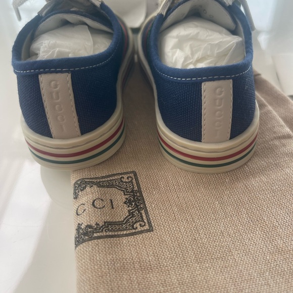 Gucci Kids Sneakers - Blue, White, Red, Green - Picture 3 of 7